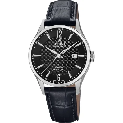 Ανδρικό Festina ???????? με λουρί δερμάτινο F20007/4