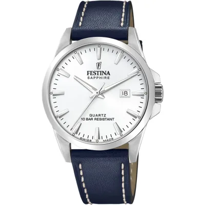 Ανδρικό Festina 🇨🇭 με λουρί δερμάτινο F20025/2