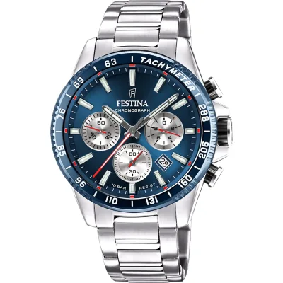 Χρονογράφος Festina με μεταλλικό μπρασελέ F20560/2