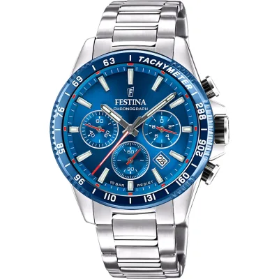 Χρονογράφος Festina με μεταλλικό μπρασελέ F20560/3