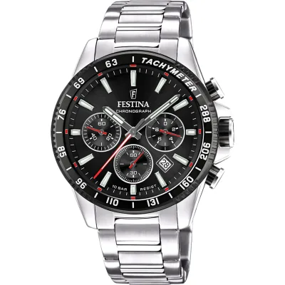 Χρονογράφος Festina με μεταλλικό μπρασελέ F20560/6