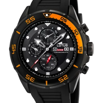 Χρονογράφος Lotus με λουρί καουτσούκ L15678/4