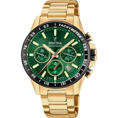 Χρονογράφος Festina με μεταλλικό μπρασελέ F20634/4