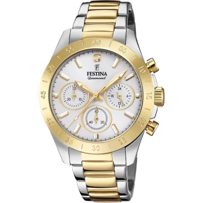 Χρονογράφος Festina με μεταλλικό μπρασελέ F20651/1