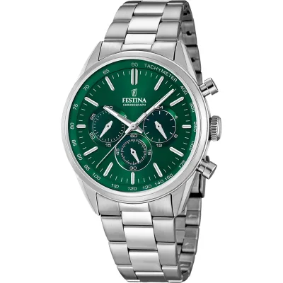 Χρονογράφος Festina με μεταλλικό μπρασελέ F16820/R