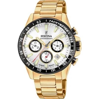 Χρονογράφος Festina με μεταλλικό μπρασελέ F20634/1