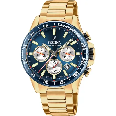 Χρονογράφος Festina με μεταλλικό μπρασελέ F20634/2