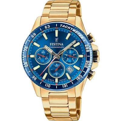 Χρονογράφος Festina με μεταλλικό μπρασελέ F20634/3