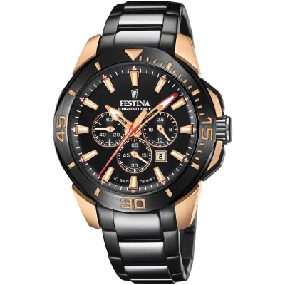 Χρονογράφος Festina με μεταλλικό μπρασελέ F20645/1