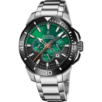 Χρονογράφος Festina με μεταλλικό μπρασελέ F20641/B