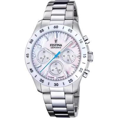 Χρονογράφος Festina με μεταλλικό μπρασελέ F20693/1