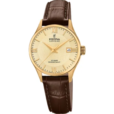 Γυναικείο Festina 🇨🇭 με λουρί δερμάτινο F20011/6