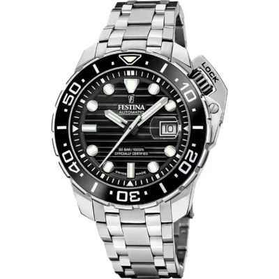 Ανδρικό Festina με 🇨🇭 μεταλλικό μπρασελέ F20043/6