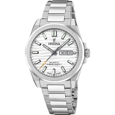 Ανδρικό Festina 🇨🇭 με μεταλλικό μπρασελέ F20073/1
