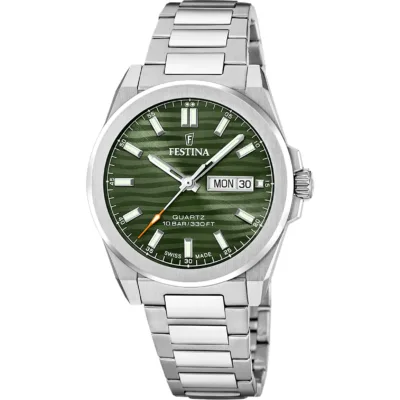 Ανδρικό Festina 🇨🇭 με μεταλλικό μπρασελέ F20073/4