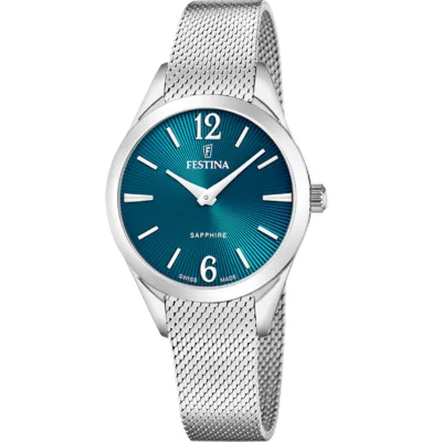 Γυναικείο Festina 🇨🇭 με μεταλλικό μπρασελέ F20076/4