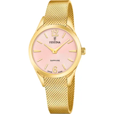 Γυναικείο Festina 🇨🇭 με μεταλλικό μπρασελέ F20077/2