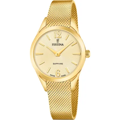 Γυναικείο Festina 🇨🇭 με μεταλλικό μπρασελέ F20077/3