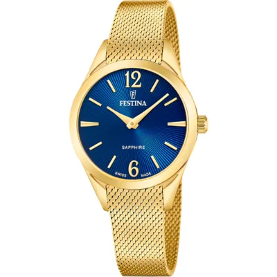 Γυναικείο Festina 🇨🇭 με μεταλλικό μπρασελέ F20077/4
