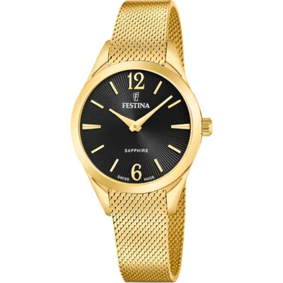 Γυναικείο Festina 🇨🇭 με μεταλλικό μπρασελέ F20077/5