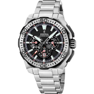 Χρονογράφος Festina με μεταλλικό μπρασελέ F20724/7