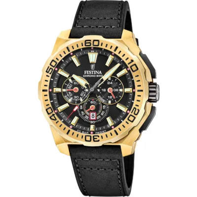 Χρονογράφος Festina με λουρί δερμάτινο F20728/3