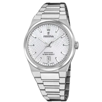 Ανδρικό Festina 🇨🇭 με μεταλλικό μπρασελέ F20051/1