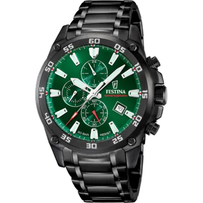 Χρονογράφος Festina με μεταλλικό μπρασελέ F20735/2