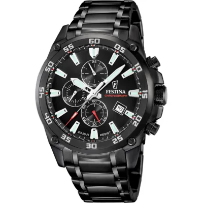 Χρονογράφος Festina με μεταλλικό μπρασελέ F20735/3