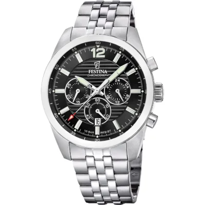Χρονογράφος Festina με μεταλλικό μπρασελέ F20742/3